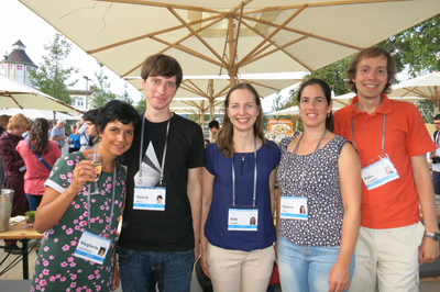 Margherita, Yannik, Kaie, Nevena and Felix at HLF, ©unknown