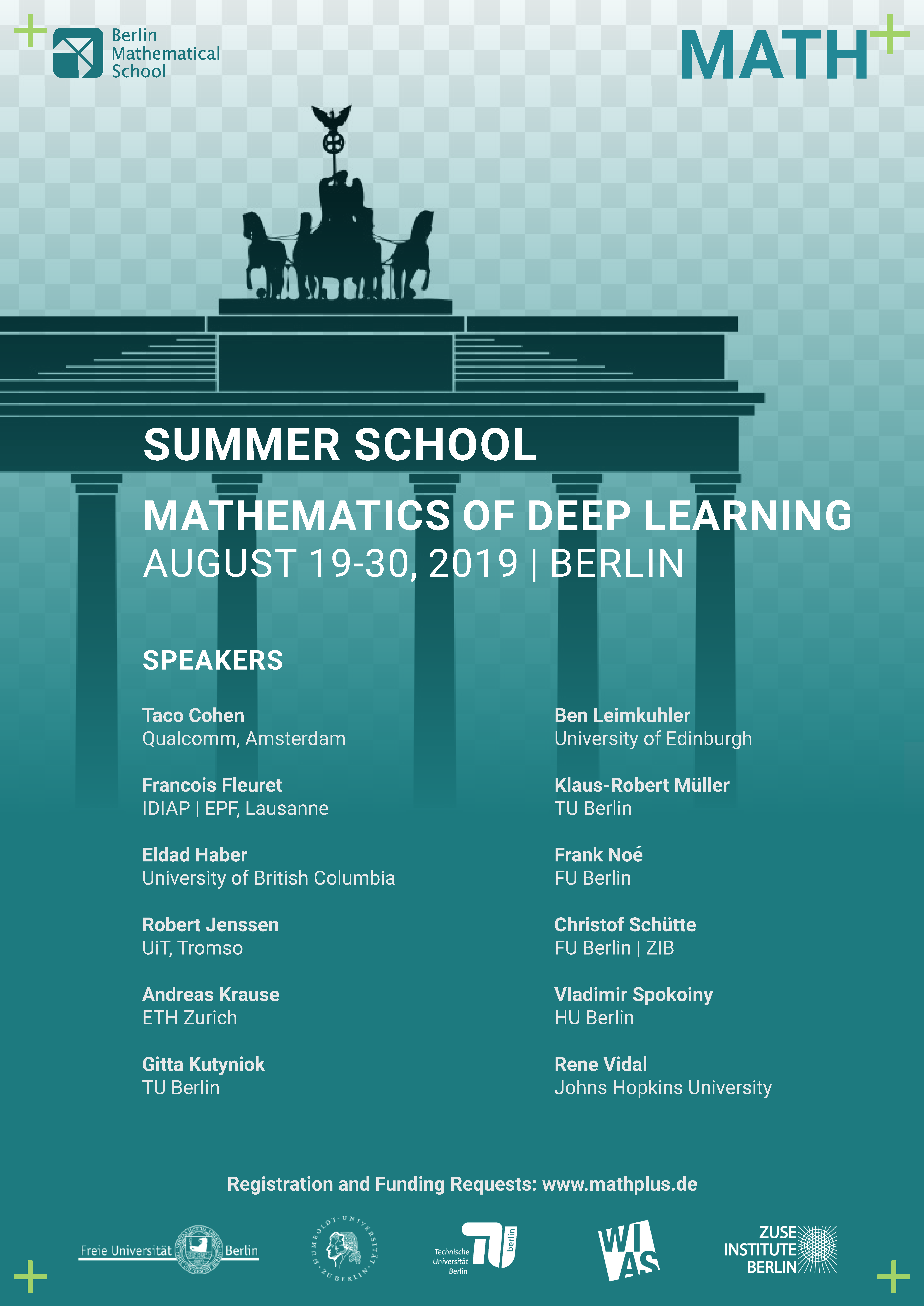BMS Summer School 2019 Mathematics of Deep Learning
